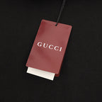 Gucci Double-Image Letter Embroidery Short-Sleeve Top