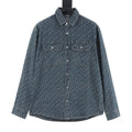 Dior Blue-Grey Oblique Button-Front Shirt