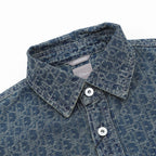 Dior Blue-Grey Oblique Button-Front Shirt
