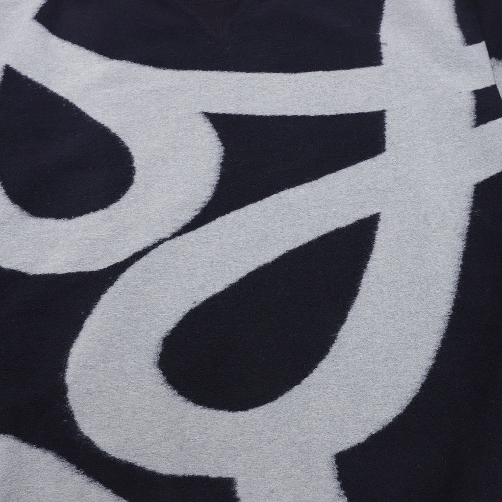 LOEWE Black and Grey Anagram Crewneck Sweater