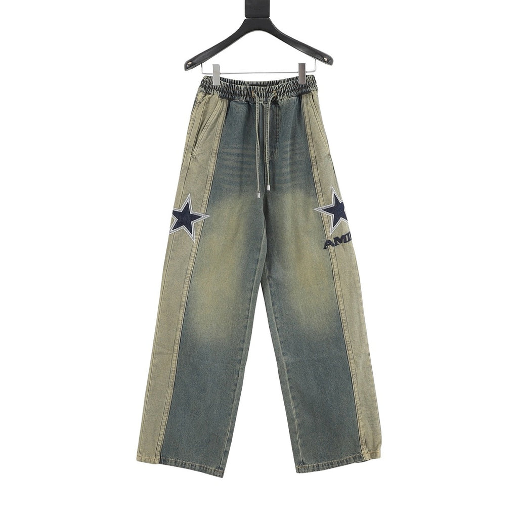 AMIRI Five-Star Embroidered Jeans