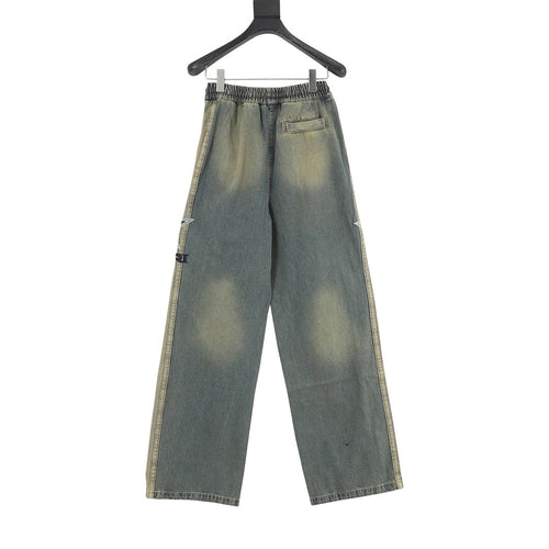 AMIRI Five-Star Embroidered Jeans