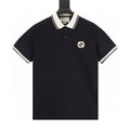 Gucci Short-Sleeve Polo with Embroidered Double G Emblem on the Chest