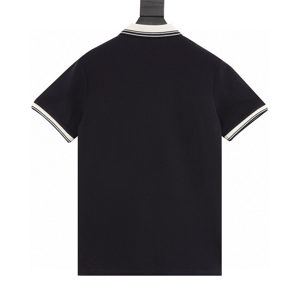 Gucci Short-Sleeve Polo with Embroidered Double G Emblem on the Chest