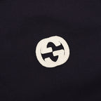 Gucci Short-Sleeve Polo with Embroidered Double G Emblem on the Chest
