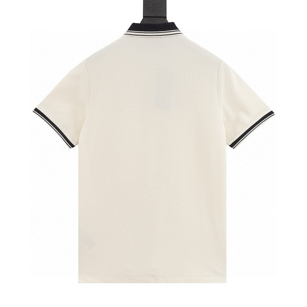 Gucci Short-Sleeve Polo with Embroidered Double G Emblem on the Chest