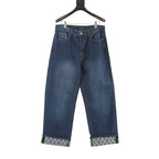Louis Vuitton Distressed Patchwork Denim Trousers