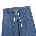 Brunello Cucinelli Drawstring Herringbone Linen Trousers