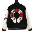 CHROME HEARTS Horseshoe Embroidery Patchwork Baseball Jacket