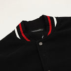 CHROME HEARTS Horseshoe Embroidery Patchwork Baseball Jacket