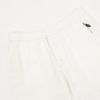Brunello Cucinelli Drawstring Herringbone Linen Trousers