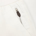 Brunello Cucinelli Drawstring Herringbone Linen Trousers