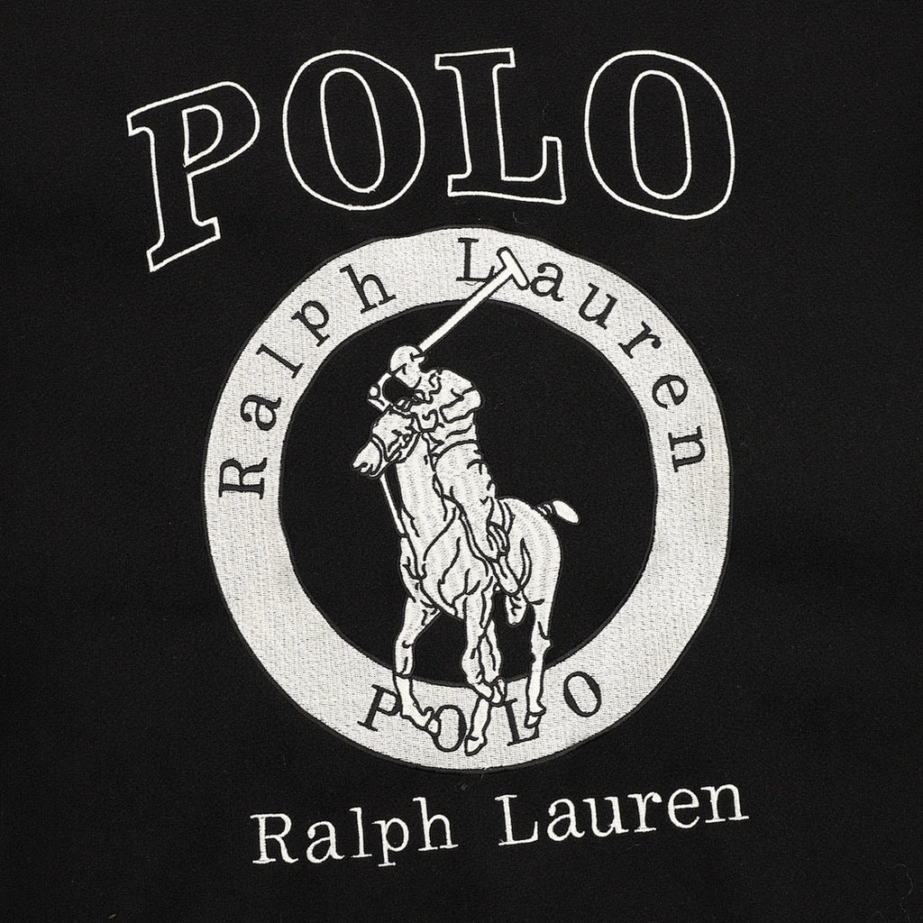 RALPH LAUREN Polo Pony Embroidery Patchwork Baseball Jacket