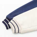 THOM BROWNE Four-Bar Patchwork Baseball Jacket