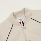 THOM BROWNE Four-Bar Baseball Jacket
