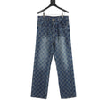 Louis Vuitton Damier-Pattern Denim Skate Trousers