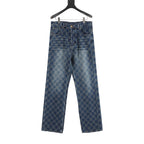 Louis Vuitton Damier-Pattern Denim Skate Trousers
