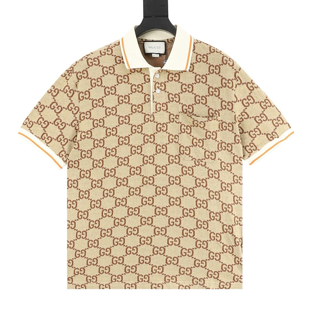 Gucci Double G All-Over Logo Jacquard T-Shirt