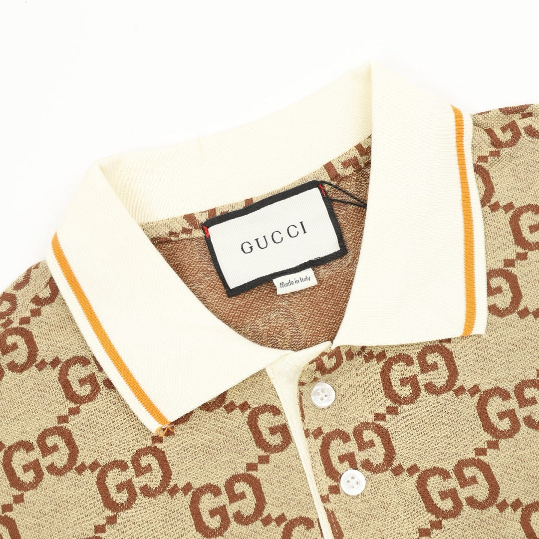 Gucci Double G All-Over Logo Jacquard T-Shirt