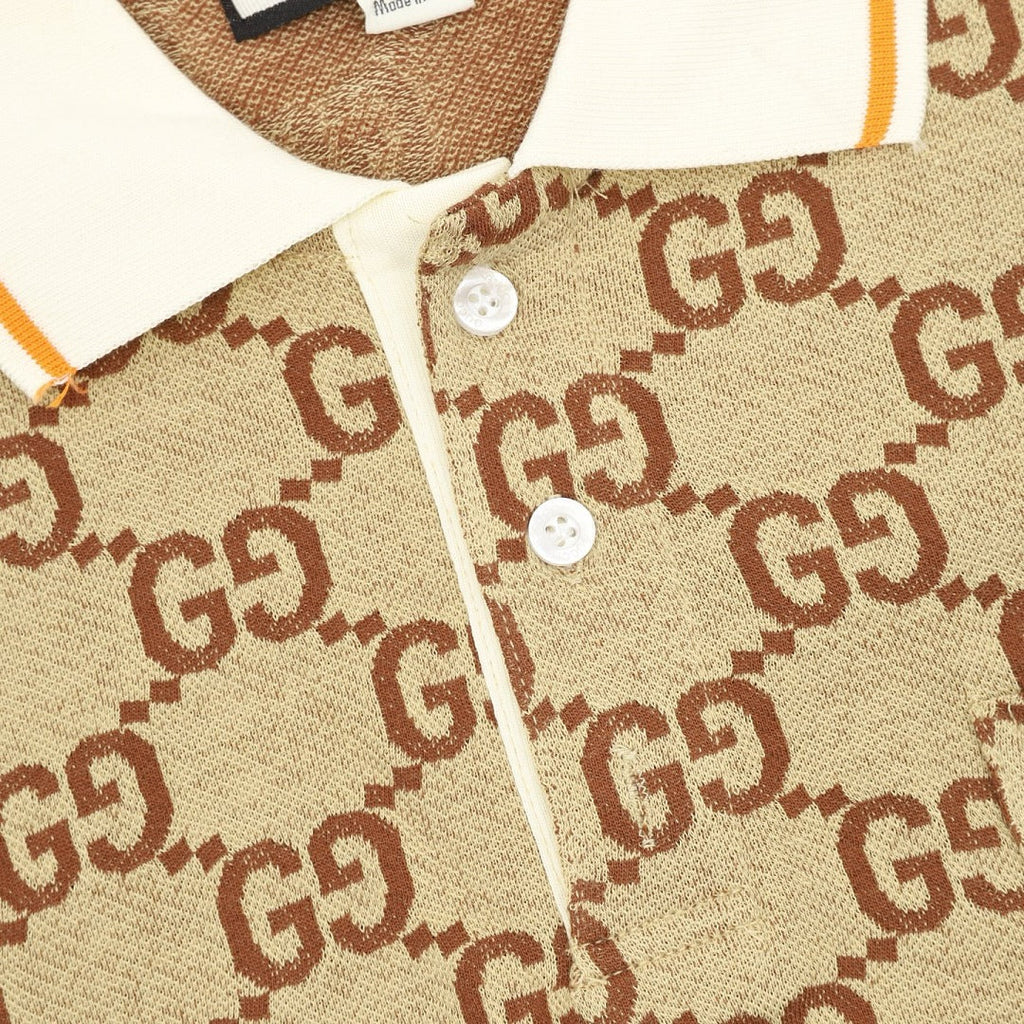 Gucci Double G All-Over Logo Jacquard T-Shirt