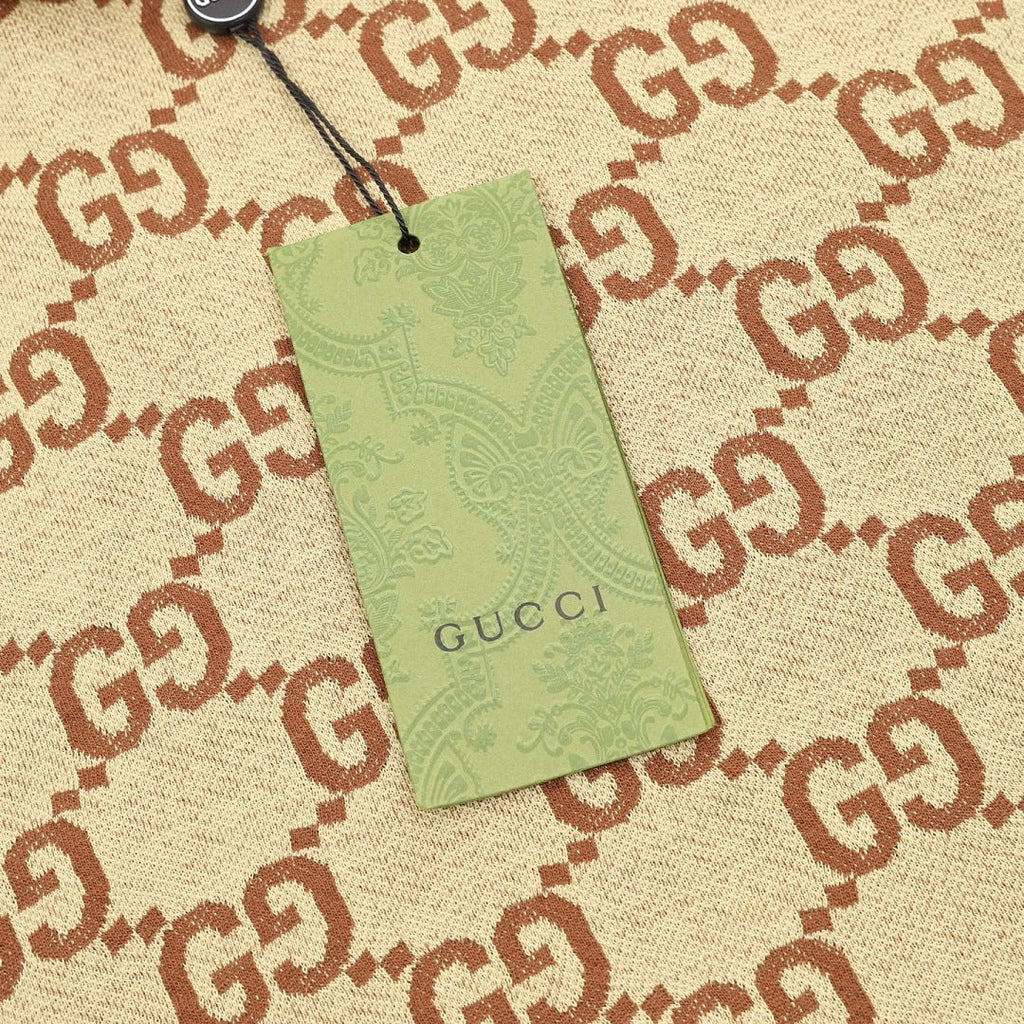 Gucci Double G All-Over Logo Jacquard T-Shirt
