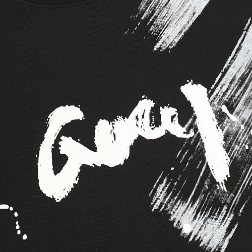 Gucci Ink-Brush Stroke Graffiti Lettering Short-Sleeve T-Shirt