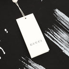 Gucci Ink-Brush Stroke Graffiti Lettering Short-Sleeve T-Shirt