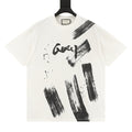 Gucci Ink-Brush Stroke Graffiti Lettering Short-Sleeve T-Shirt