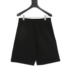 Prada Stripe-Panel Triangle Logo  Shorts