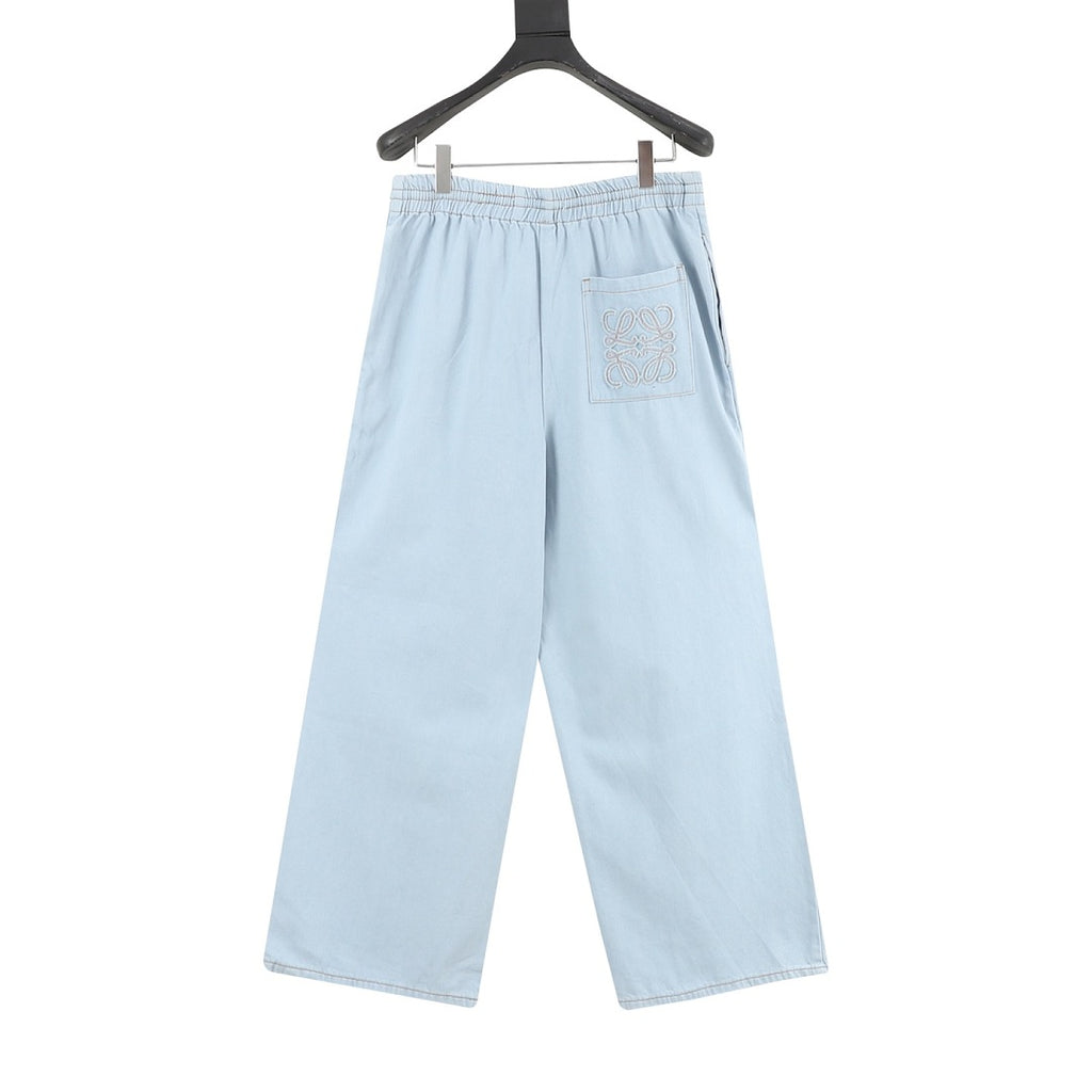 Loewe Embroidered Denim Trousers