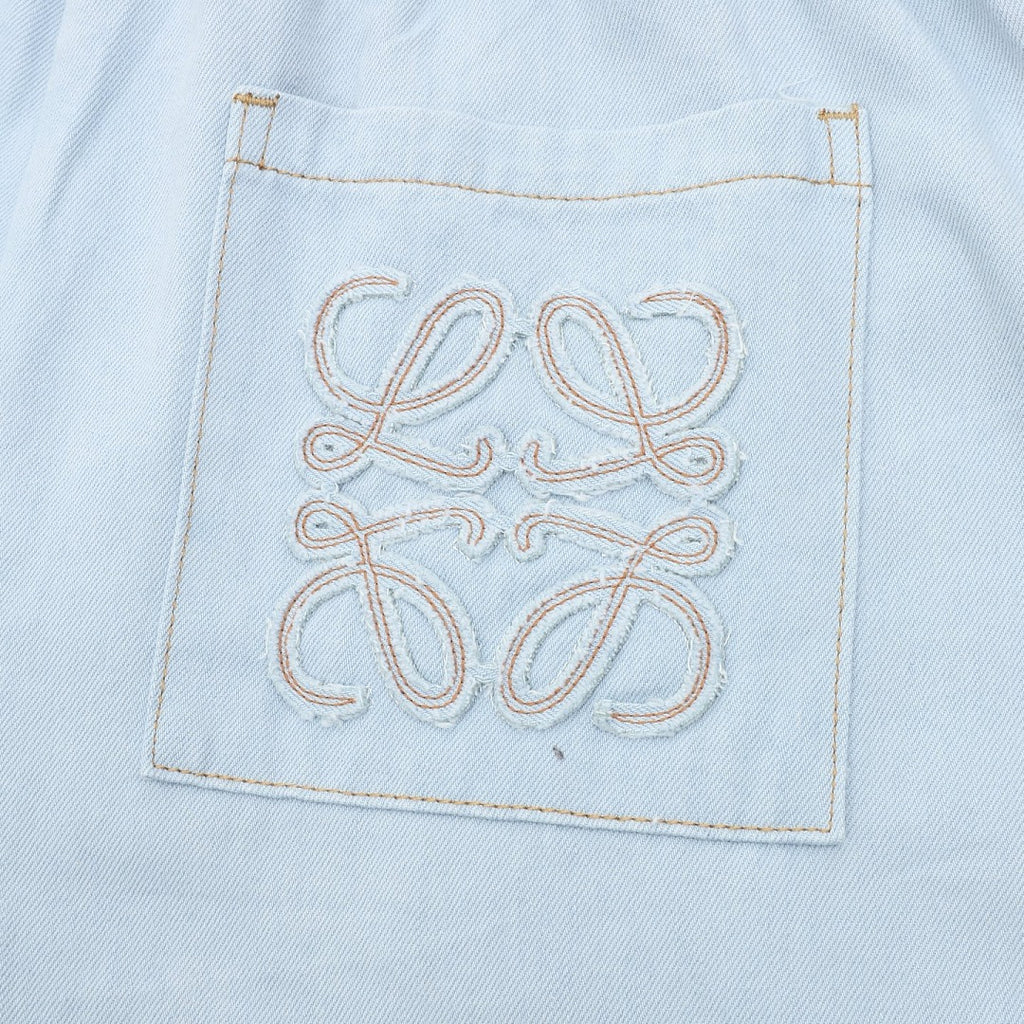 Loewe Embroidered Denim Trousers