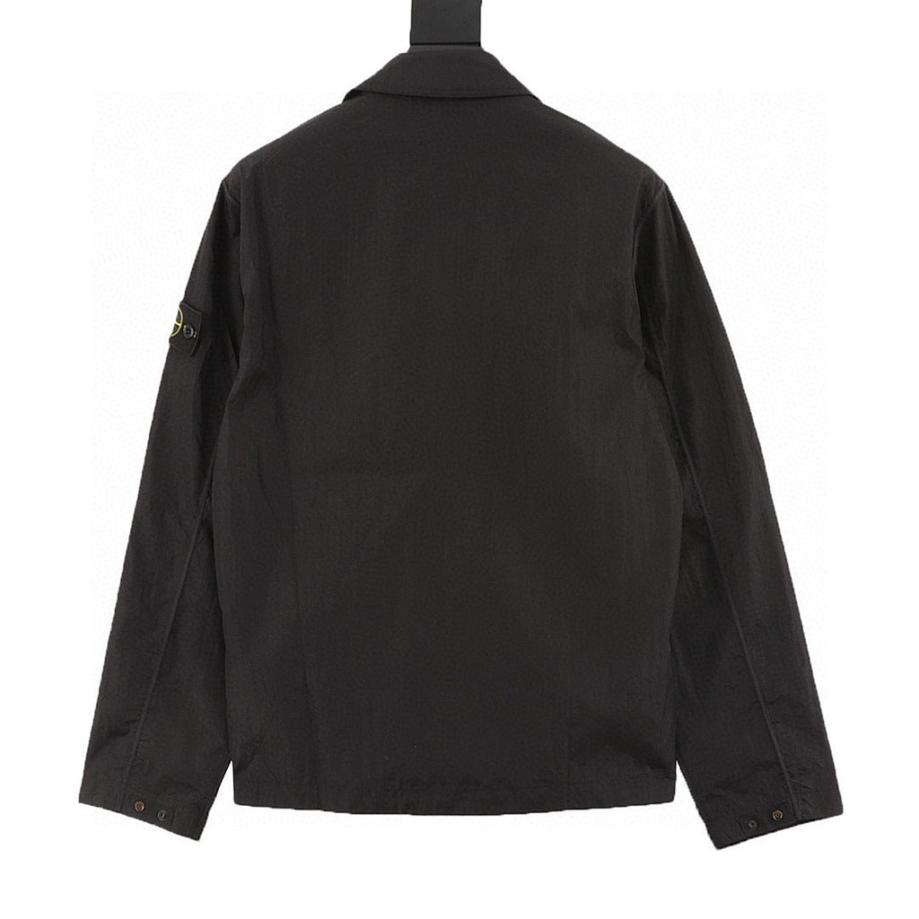 Stone Island Nylon Meta Long-Sleeve Zip Chest-Strap Jacket