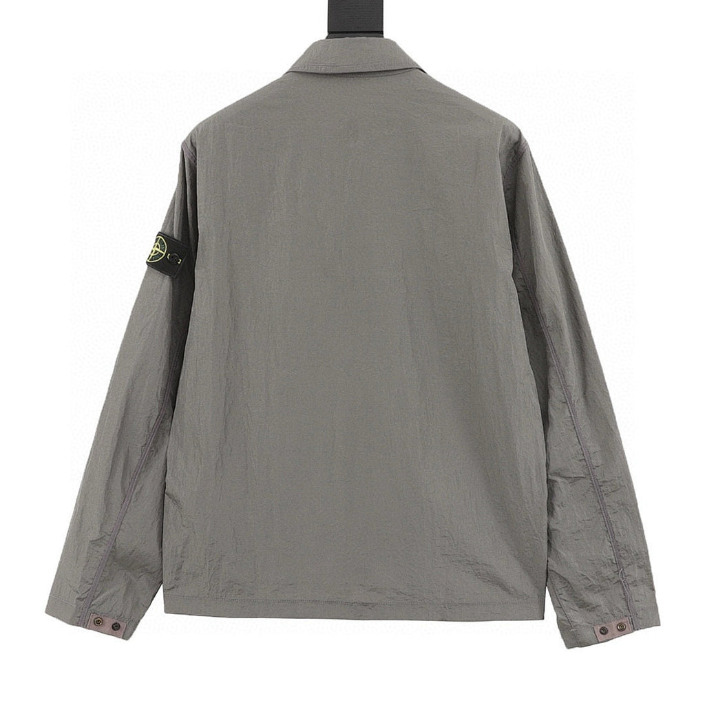 Stone Island Nylon Meta Long-Sleeve Zip Chest-Strap Jacket