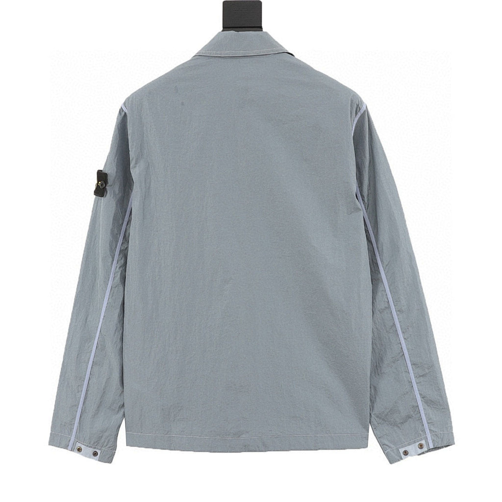 Stone Island Nylon Meta Long-Sleeve Zip Chest-Strap Jacket