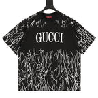GUCCI 2026 New Arrival: All-Over Digital Print Twig Motif T-Shirt