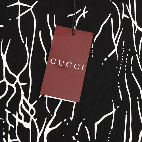 GUCCI 2026 New Arrival: All-Over Digital Print Twig Motif T-Shirt