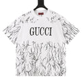 GUCCI 2026 New Arrival: All-Over Digital Print Twig Motif T-Shirt