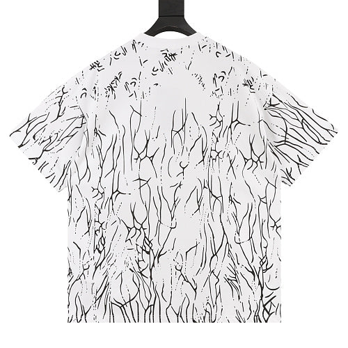GUCCI 2026 New Arrival: All-Over Digital Print Twig Motif T-Shirt