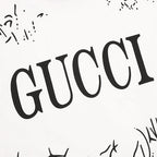 GUCCI 2026 New Arrival: All-Over Digital Print Twig Motif T-Shirt