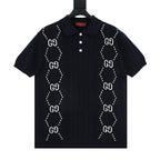 GUCCI Double G Knitted Polo Sweater