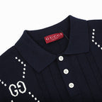 GUCCI Double G Knitted Polo Sweater