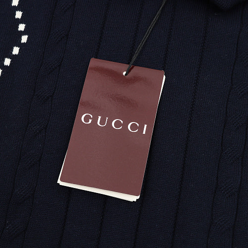 GUCCI Double G Knitted Polo Sweater