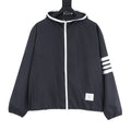 Thom Browne Two-Tone Four-Bar Stripe Sun Protection Jacket