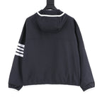Thom Browne Two-Tone Four-Bar Stripe Sun Protection Jacket