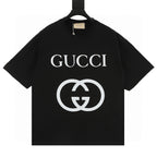 Gucci Classic Interlocking Double G Print Short-Sleeve Top