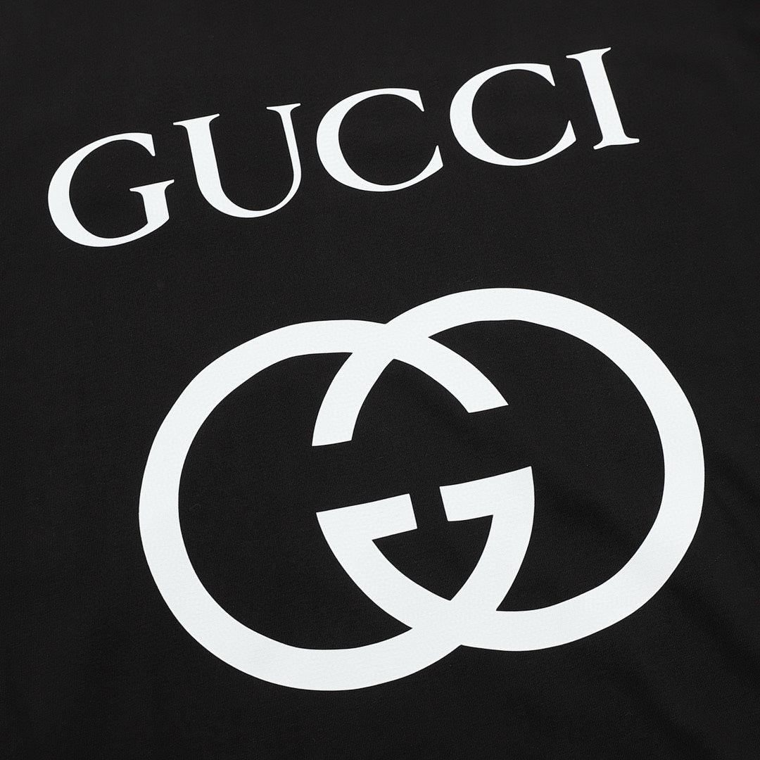 Gucci Classic Interlocking Double G Print Short-Sleeve Top