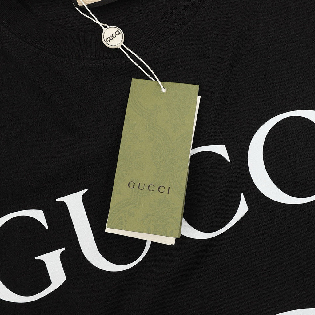 Gucci Classic Interlocking Double G Print Short-Sleeve Top