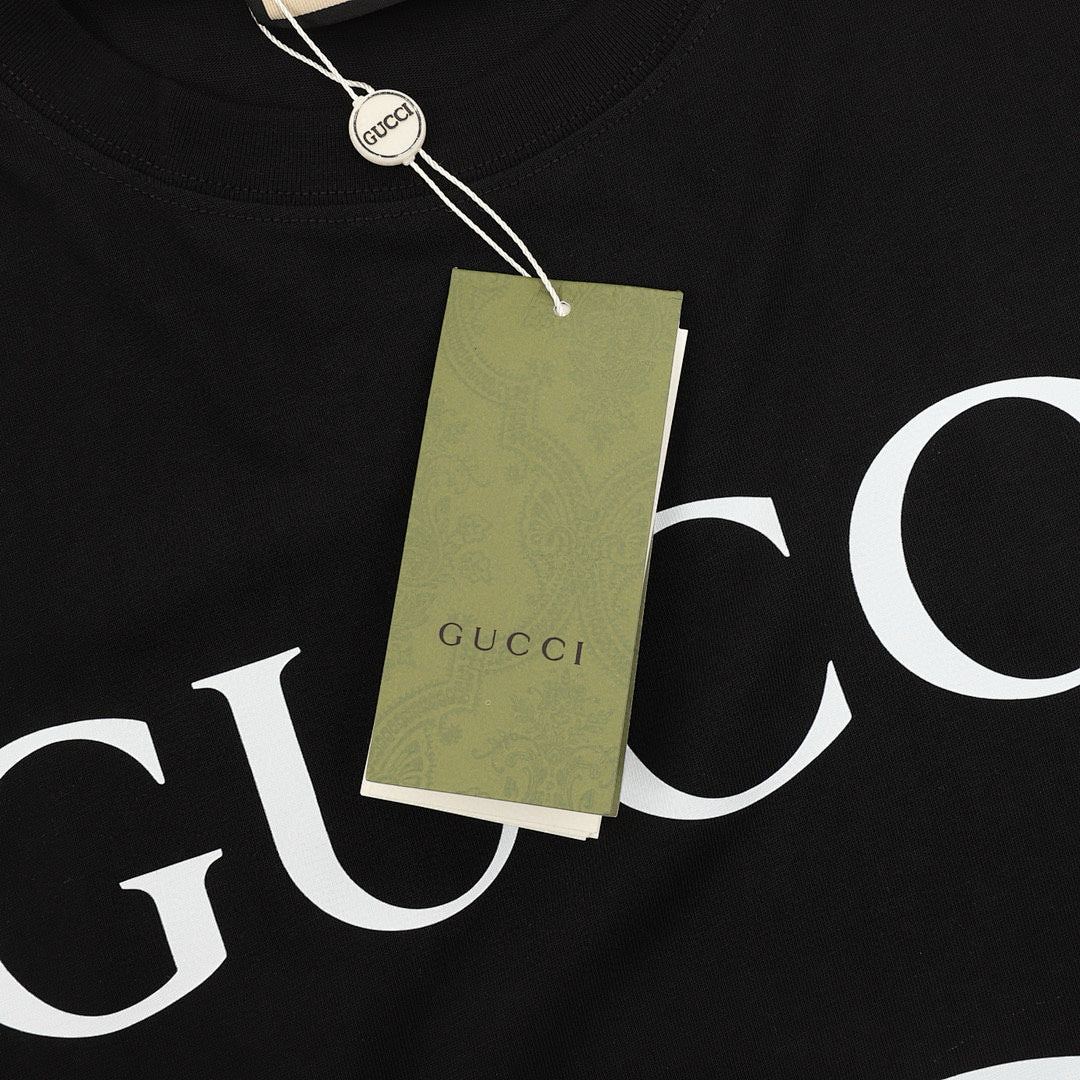 Gucci Classic Interlocking Double G Print Short-Sleeve Top