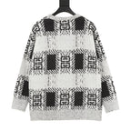 Givenchy Black and White 4G Motif Sweater