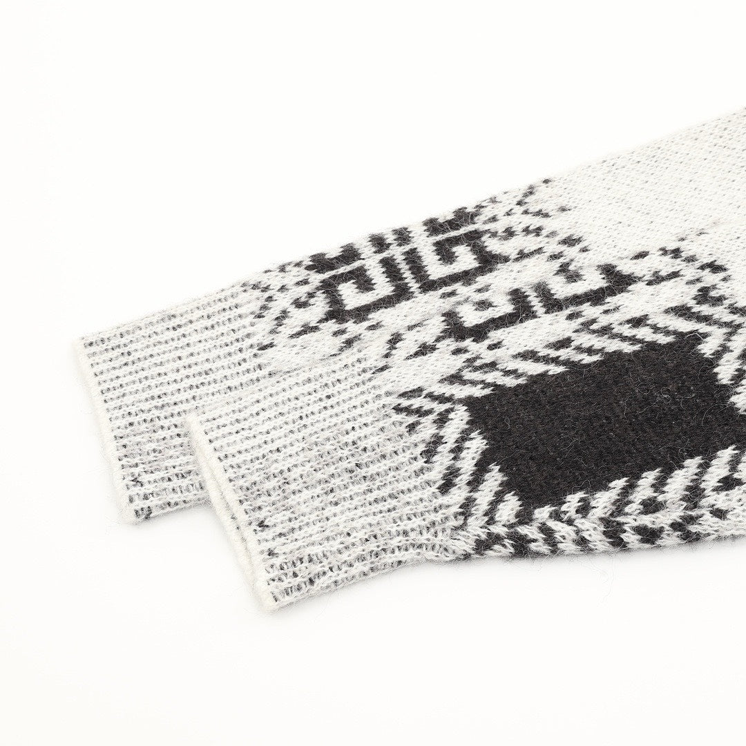 Givenchy Black and White 4G Motif Sweater
